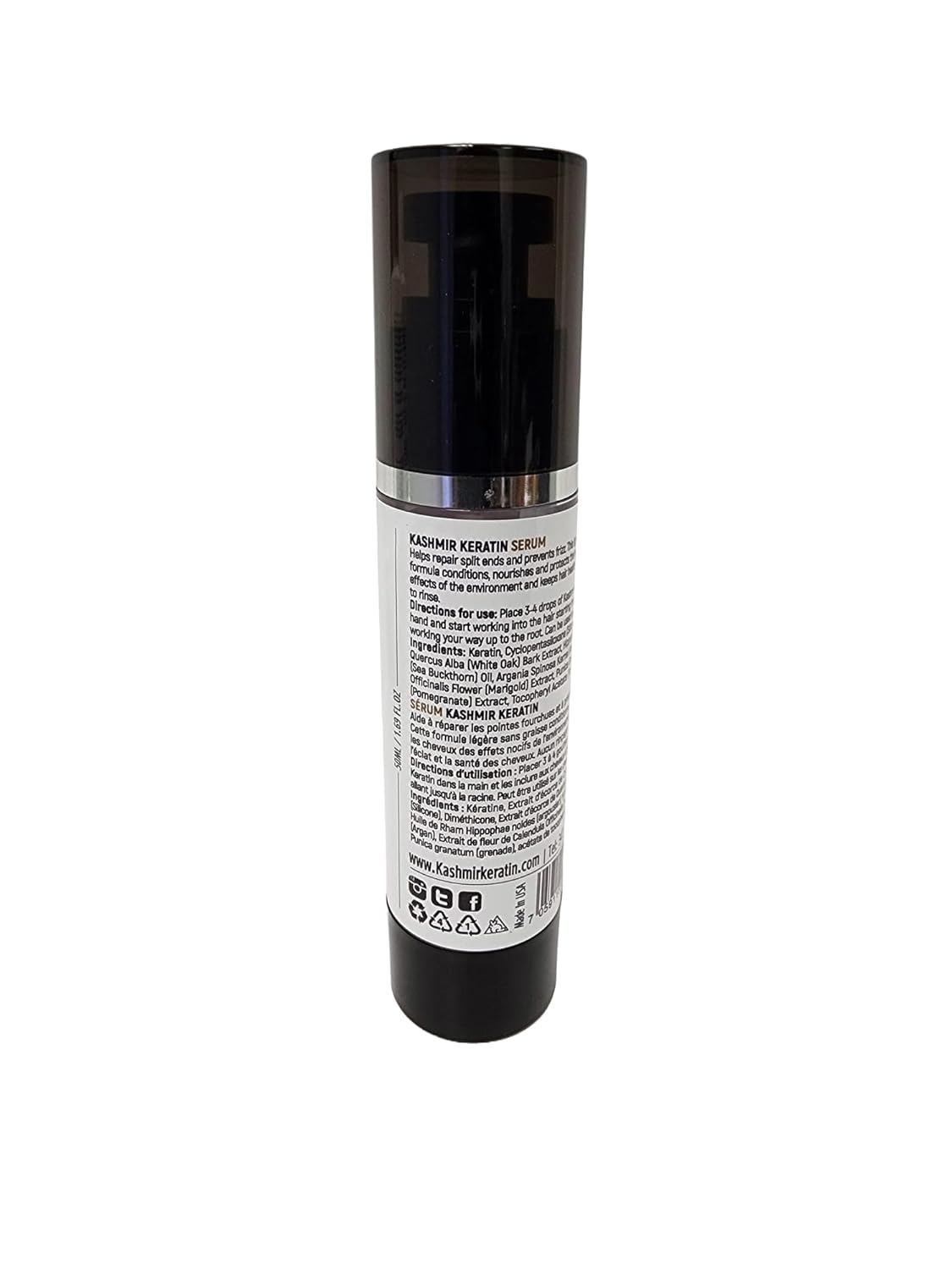 Anti-Frizz Hair Serum - Hydrating & Strengthening Treatment for Frizzy, Damaged Hair | Non-Oily Formula (50ml / 1.69Fl. Oz)