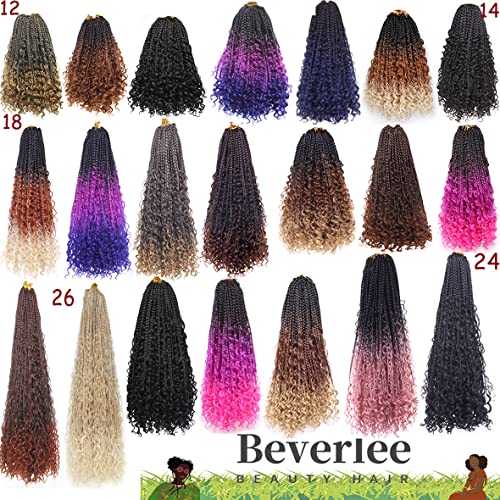 Beverlee 14 Inch Boho Box Braids - 8 Packs Synthetic Hair 1B#