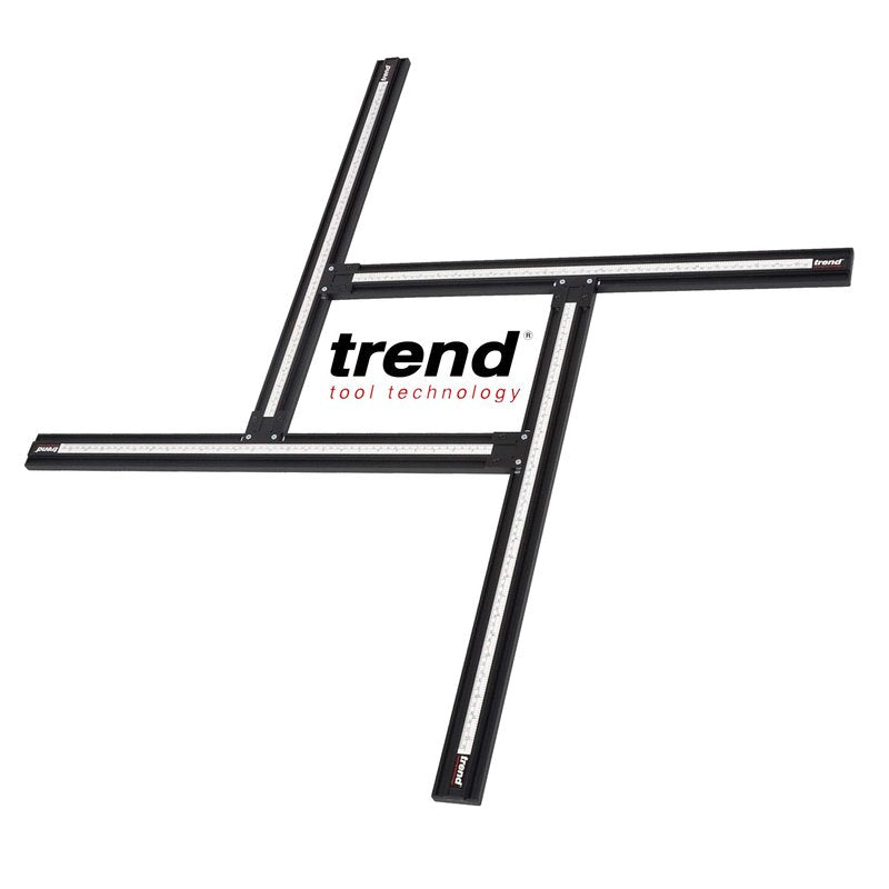 Trend Varijig Adjustable Router Template System, Precision Frame for Rectangular Recesses, Slots and Panel Work, 23.6 x 23.6 Inch Capacity, Dual Scale Guide, VARIJIG