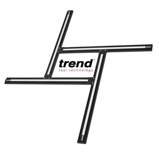 Trend Varijig Adjustable Router Template System, Precision Frame for Rectangular Recesses, Slots and Panel Work, 23.6 x 23.6 Inch Capacity, Dual Scale Guide, VARIJIG