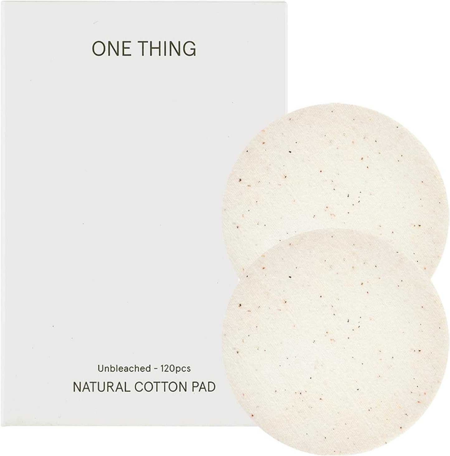 Unbleached Cotton Pads - Large Exfoliating Face Rounds for DIY Toner | Soft, Lint-Free, Double-Sided (120 Count)