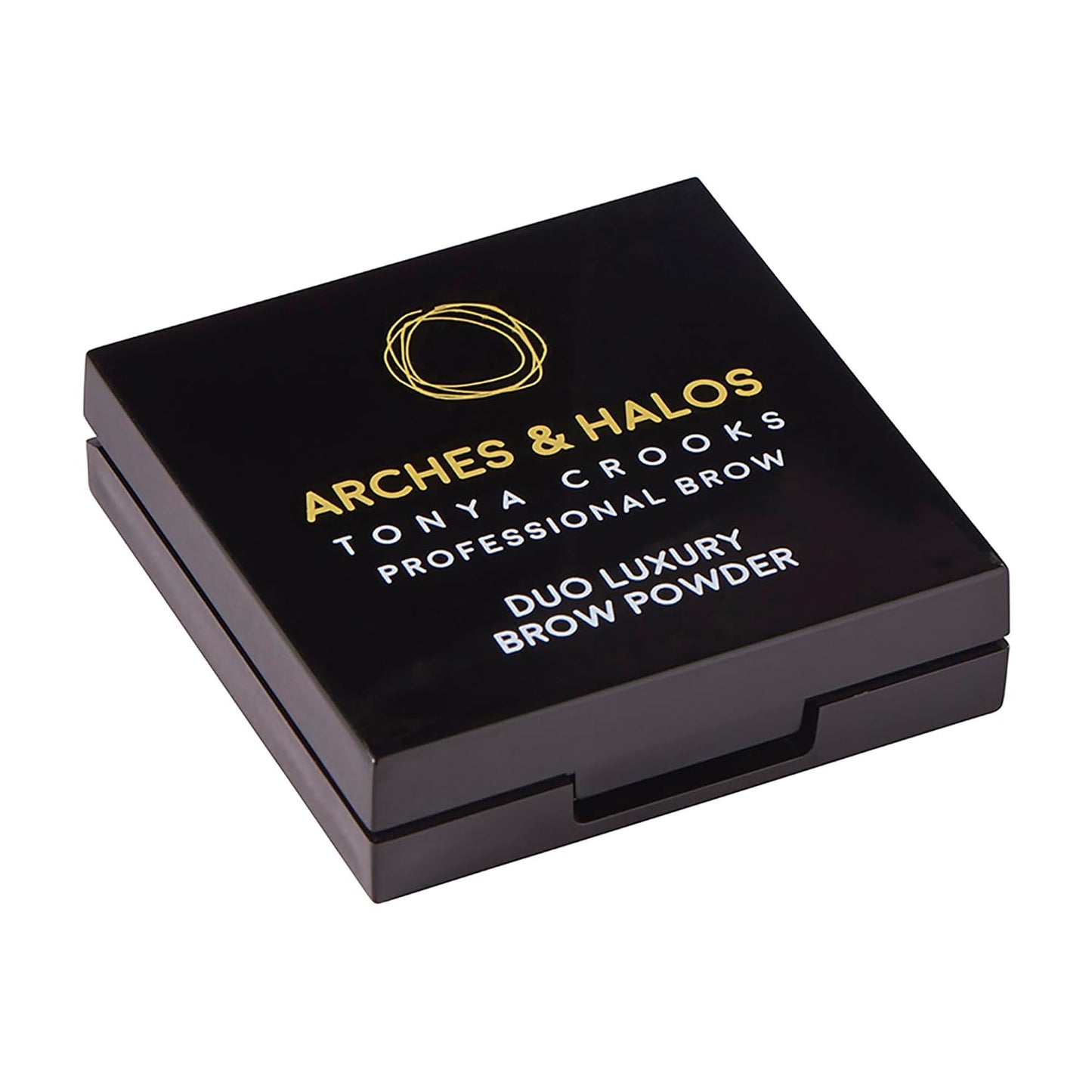 Duo Luxury Brow Powder - Versatile Vegan Compact for Full, Defined Brows - Charcoal | 0.88 oz