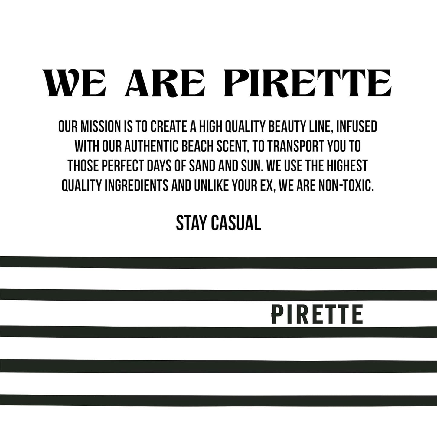 PIRETTE Fragrance Mist, Clean Vegan Hair & Body Spray with Fresh Green Coconut, Surf Wax & Sunscreen Notes, Daily Hair Perfume & Body Mist, Beachy Women’s Fragrances Made in USA, 3.4 fl oz