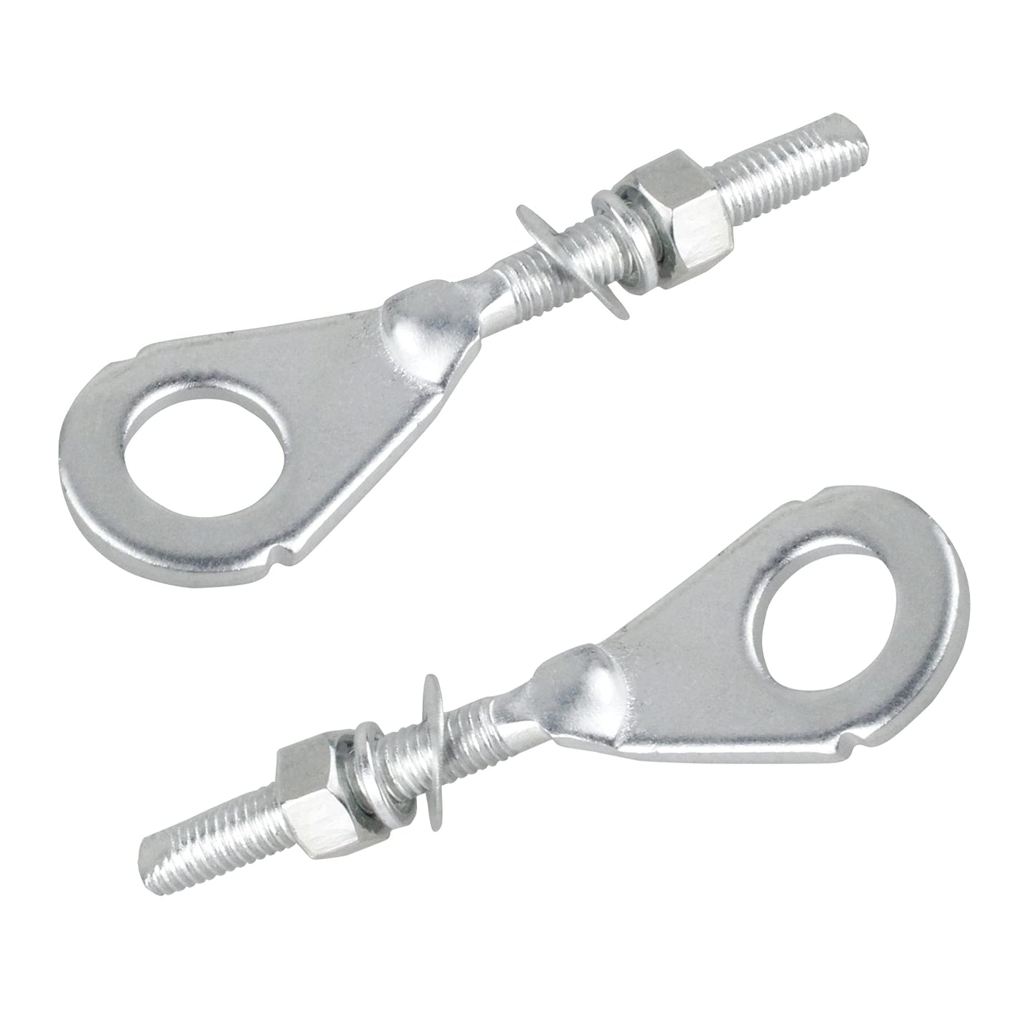 NTHREEAUTO Motorcycle Chain Adjuster Tensioner Metal Chain Axle Adjusters Compatible with Honda CT70 XR70R CRF50F C70 CRF100F CRF70F CRF80F XR75 XR80 XR100 (80MM）