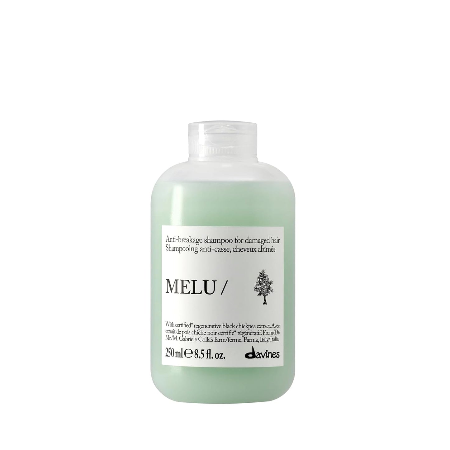 Davines MELU Shampoo - Anti-Breakage Cleanser for Long, Damaged Hair | Strengthens Strands & Adds Shine
