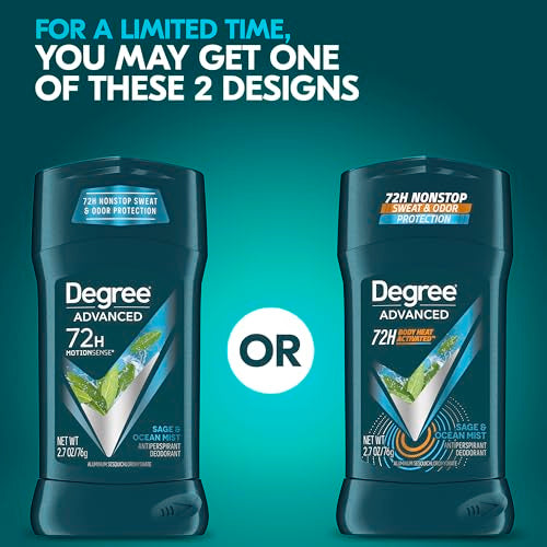 Degree Men Antiperspirant Deodorant Sage & Ocean Mist 2.7 oz - Pack of 2