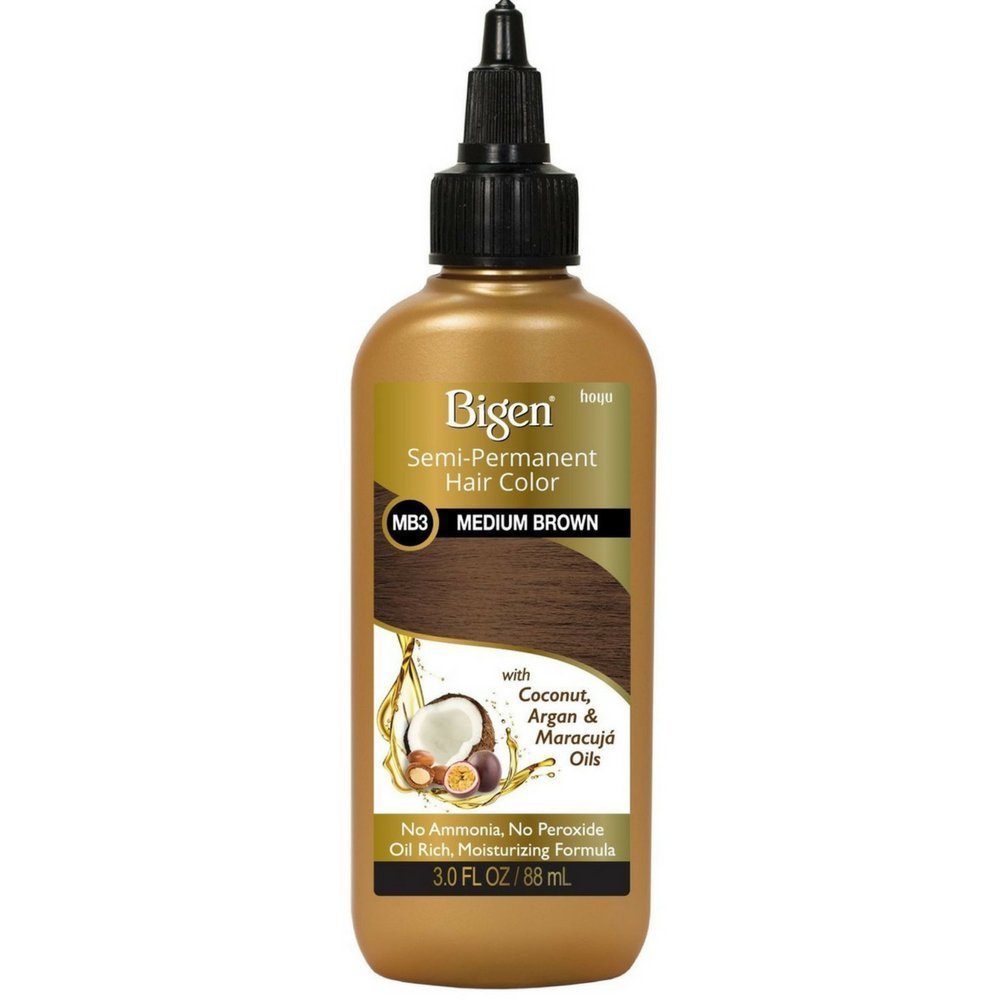 Bigen Semi-Permanent Hair Color - Rich Amber Shade, 3 oz | Long-Lasting Color & Shine