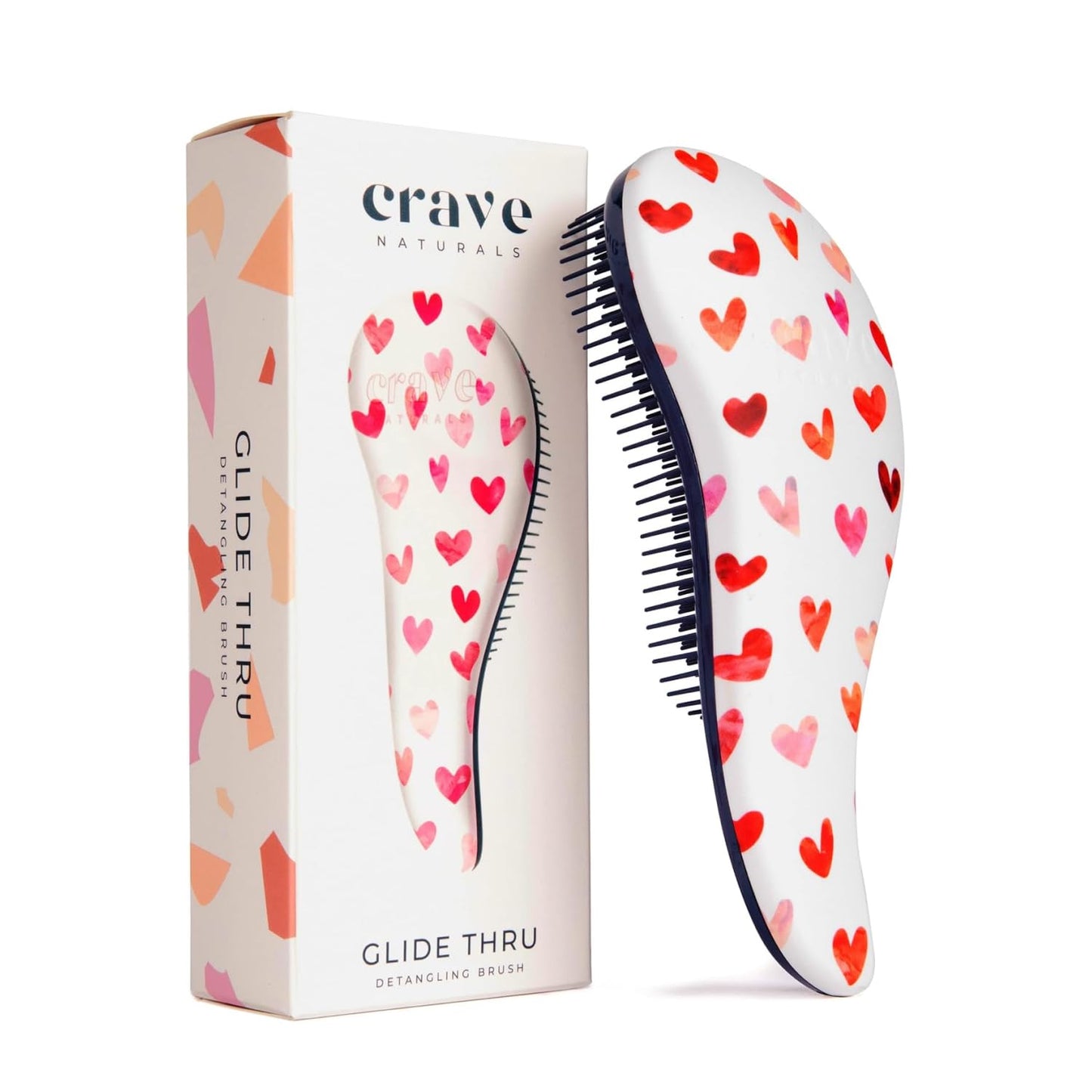 Glide Thru Detangling Hairbrush - Effortlessly Untangles Wet, Dry & Damaged Hair | Gentle Styling Tool for All Ages - 7.5 x 3 in, Turquoise
