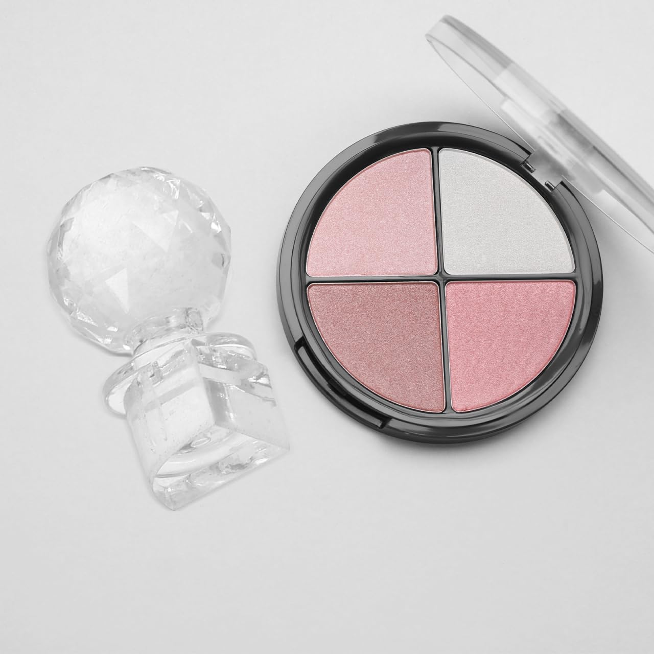Ipetboom Makeup Pressing Tool 3-Pack Compact Powder Eyeshadow Blusher Highlighter Repair Stamp Mold 1.18 Inch Versatile Cosmetic Press Tool for Powdered Makeup