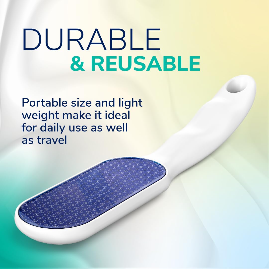 Dr. Scholl's Foot Callus Remover - Durable Nano Glass Foot File for Smooth Skin | Hygienic Pedicure Tool