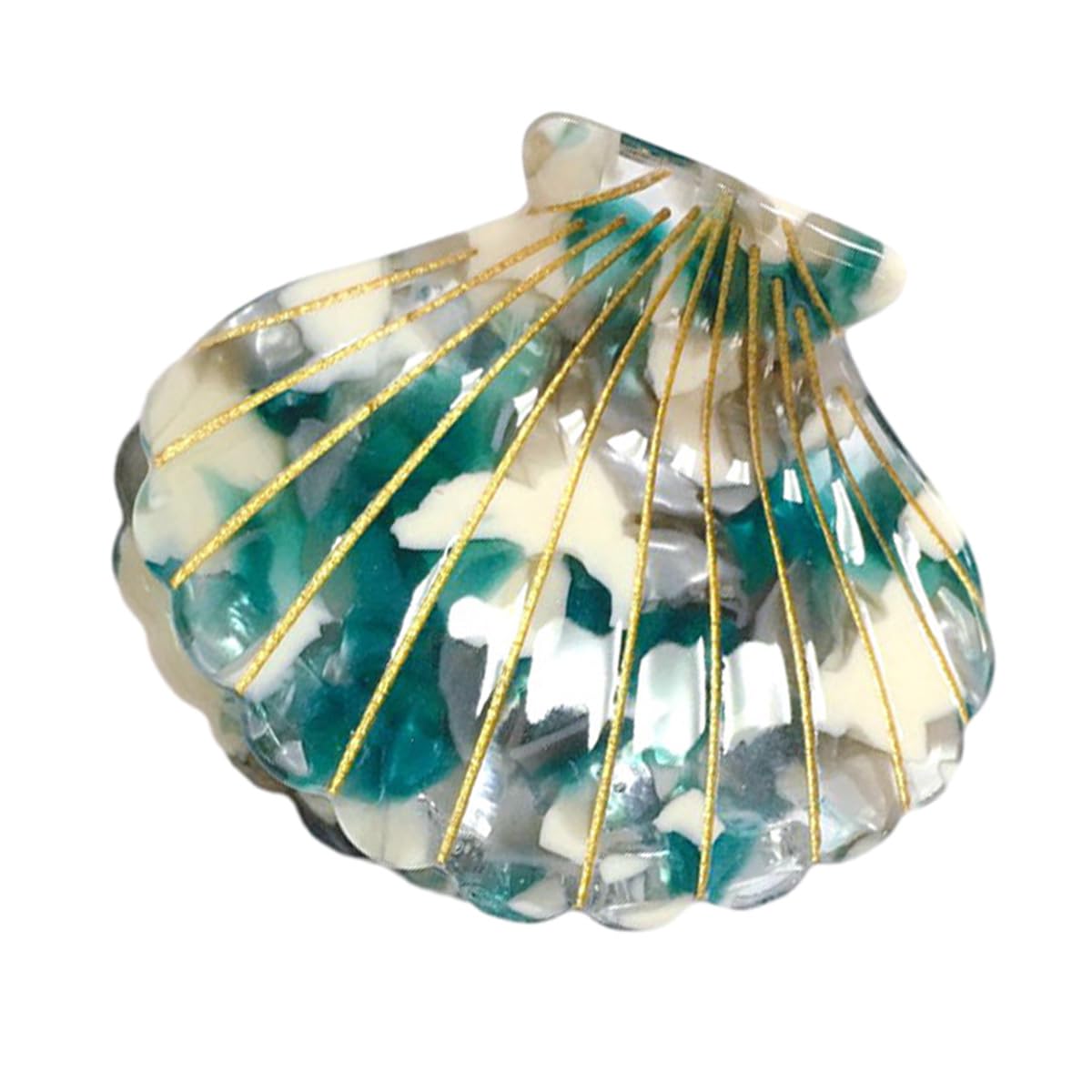 Shell Claw Clip - Acetate Hair Clips for Women | Small Blue Hair Accessory