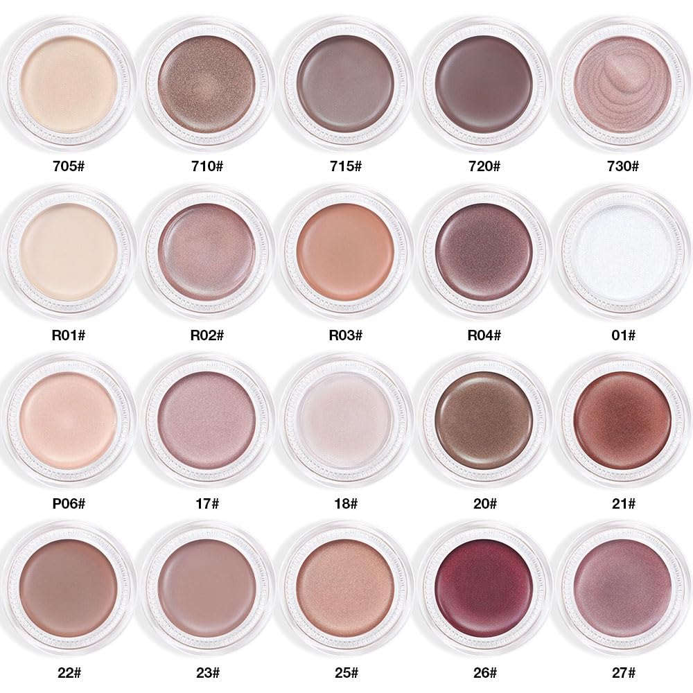 Antique Rose Shimmer Eyeshadow Palette - Cream Glitter Holographic Makeup for Mature Women | Talc-Free, Paraben-Free, Cruelty-Free