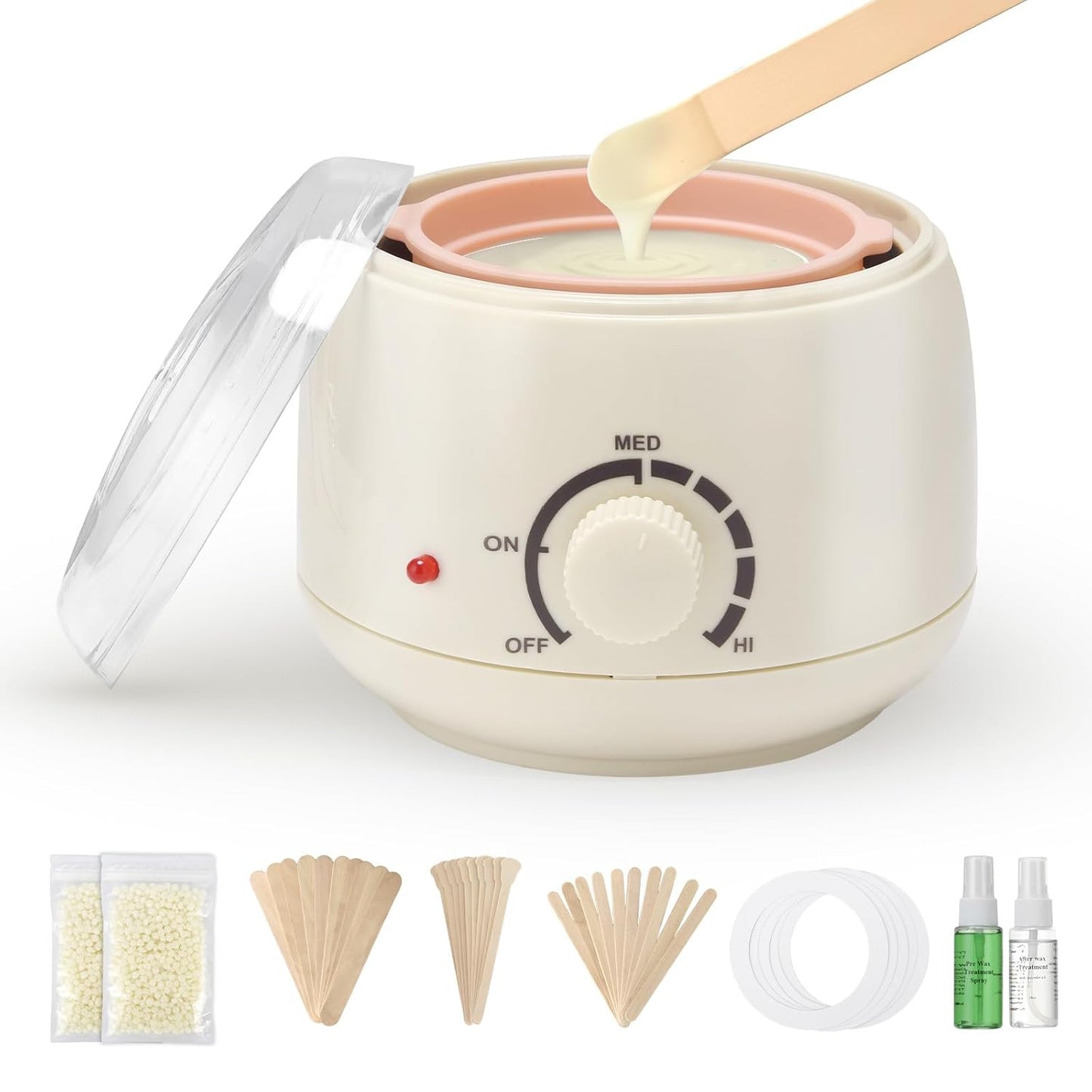 Mini Waxing Kit for Women - 250ml Hard Wax for Hair Removal | Ideal for Bikini, Underarms, Eyebrows, Sensitive Skin