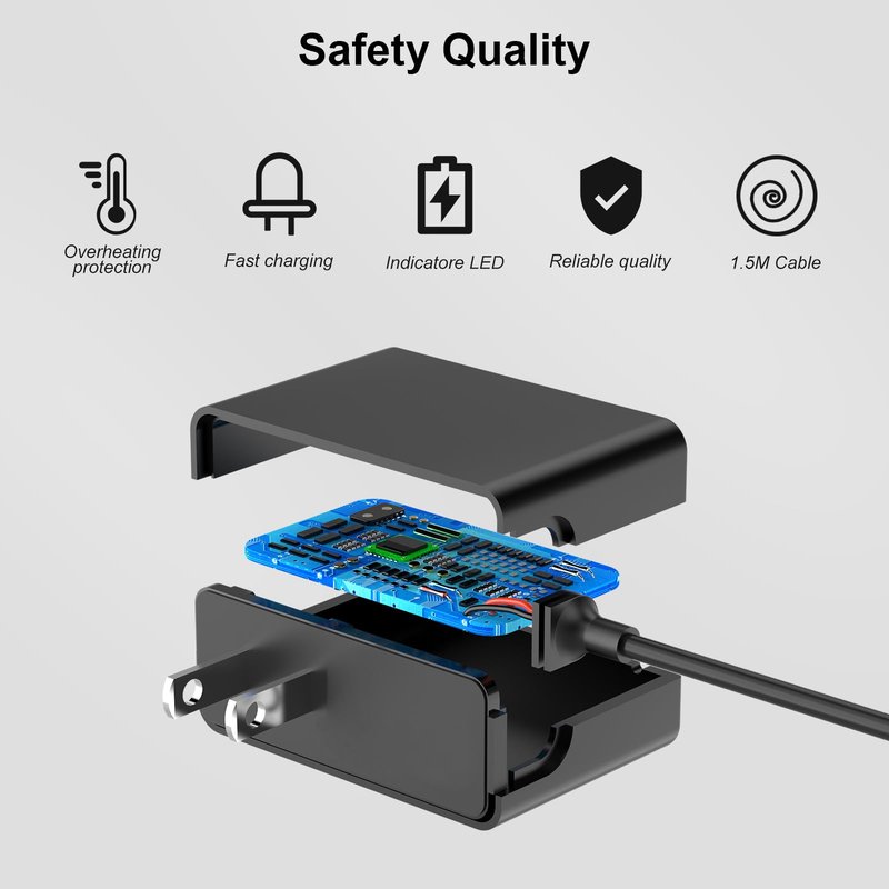 Newding 15V Compatible with Philips Norelco Charger, HQ8505 Razor Power Cord for (Older Shaver) Series 3000 5000 6000 7000 9000, Multigroom MG5750 MG7750 MG7770 MG7790 BodyGroomer BG7030 BG7040 BG5025