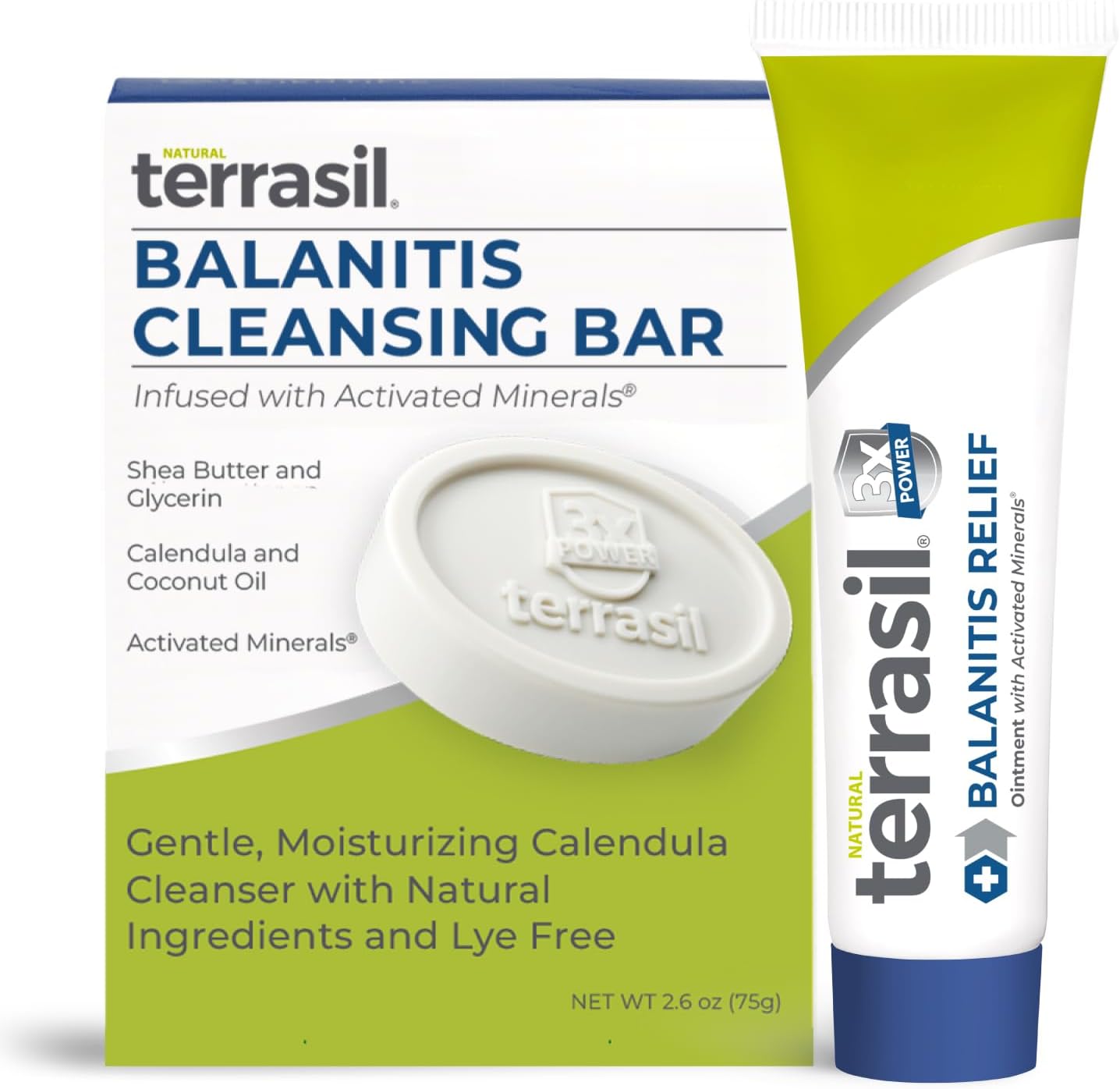 Balanitis Relief Soap & Ointment Kit - Natural Treatment for Itch & Irritation | 14g Tube + Soap Bar