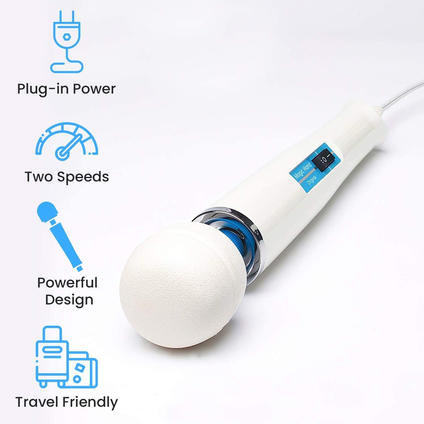 Personal Massager Hitachi Magic Wand Vibrator Original 2023 Model HV-260 with Free IntimateNeed® Active Pleasure Personal Accessory