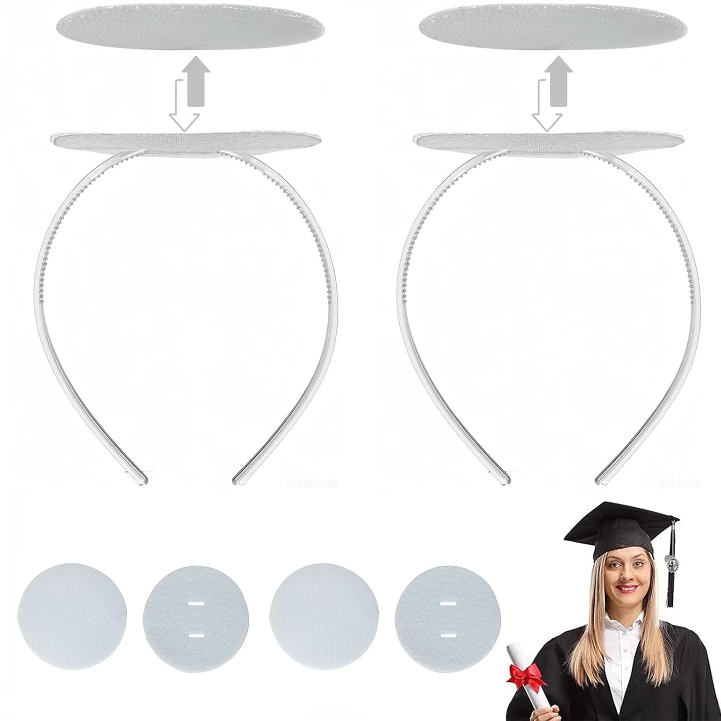 Graduation Cap Headband - Secure Your Cap with Stylish Upgrade Insert | Perfect Gift for Graduates