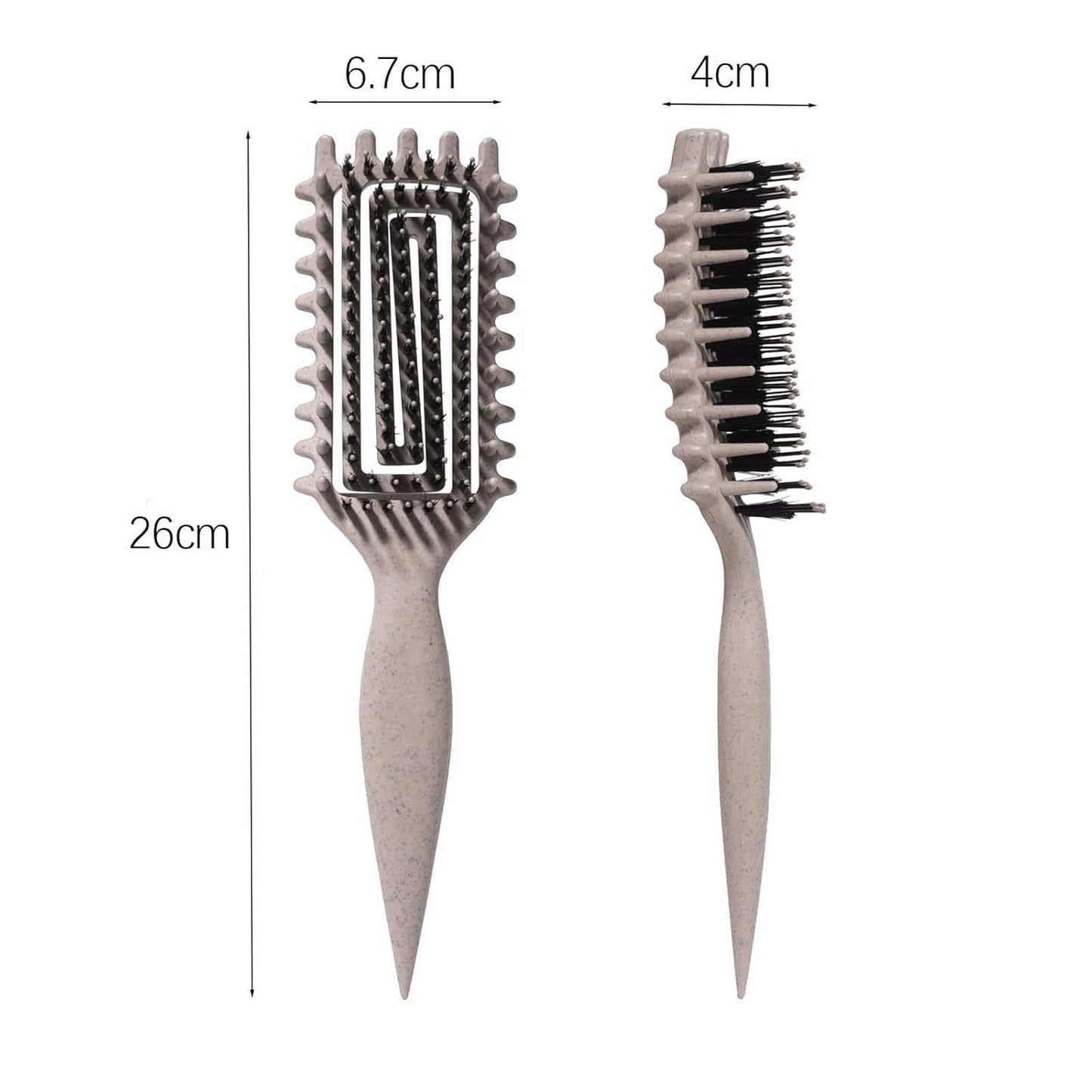 Curly Hair Brush - Candybrush Curl Defining Tool for Detangling & Shaping | Ideal for Wet & Dry Hair (Black)