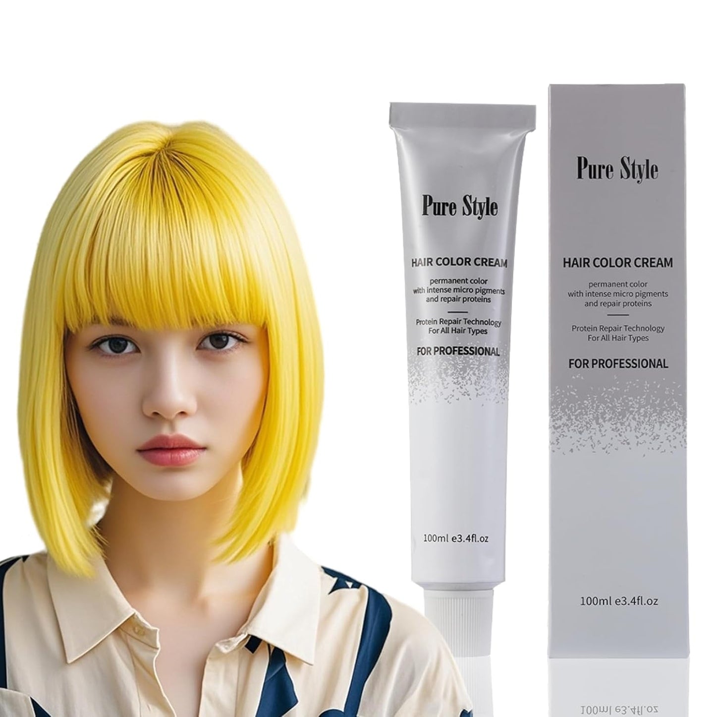 Hair Color Diluter Cream - Ammonia-Low Permanent Dye for At-Home Salon Quality | 3.4 fl oz (100ml) Nourishing Formula