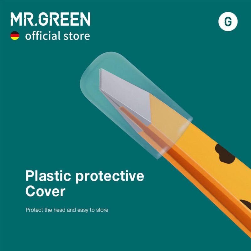 MR.GREEN Curve Handle Eyebrows Tweezers Professional Fine Hairs Removal Puller Makeup Tools Stainless Steel Beauty Clips Removal (Yellow)