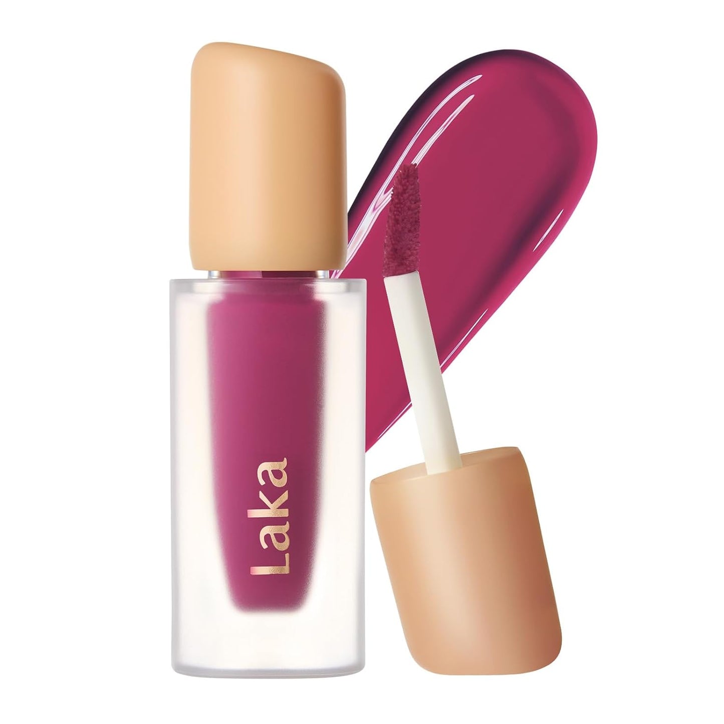 Fruity Glam Tint Lip Stain - Hydrating, Lightweight, Buildable Color | K-Beauty #101 Joyful, 4.5g/0.15oz