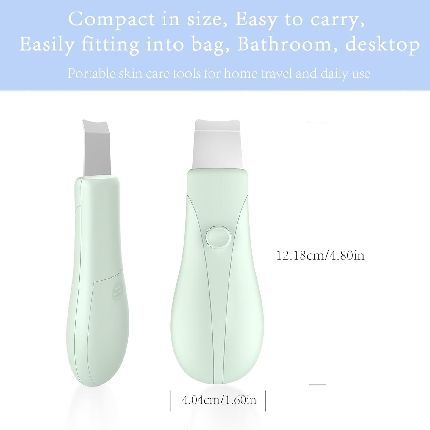 Skin Scrubber Face Spatula - Deep Cleansing Blackhead Remover Tool | Green Color for Men & Women
