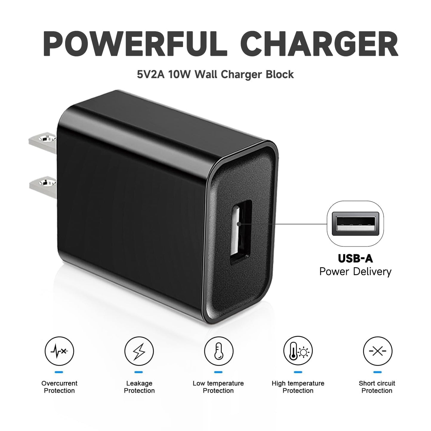 QKCOK 5V USB Wall Charger Adapter Block for Philips Norelco Shaver 2400 3600 3900, Philips Multigroom Series 5000 7000, OneBlade QP2724 Electric Trimmer and Shaver, Series X3001 S3341 Charging Block