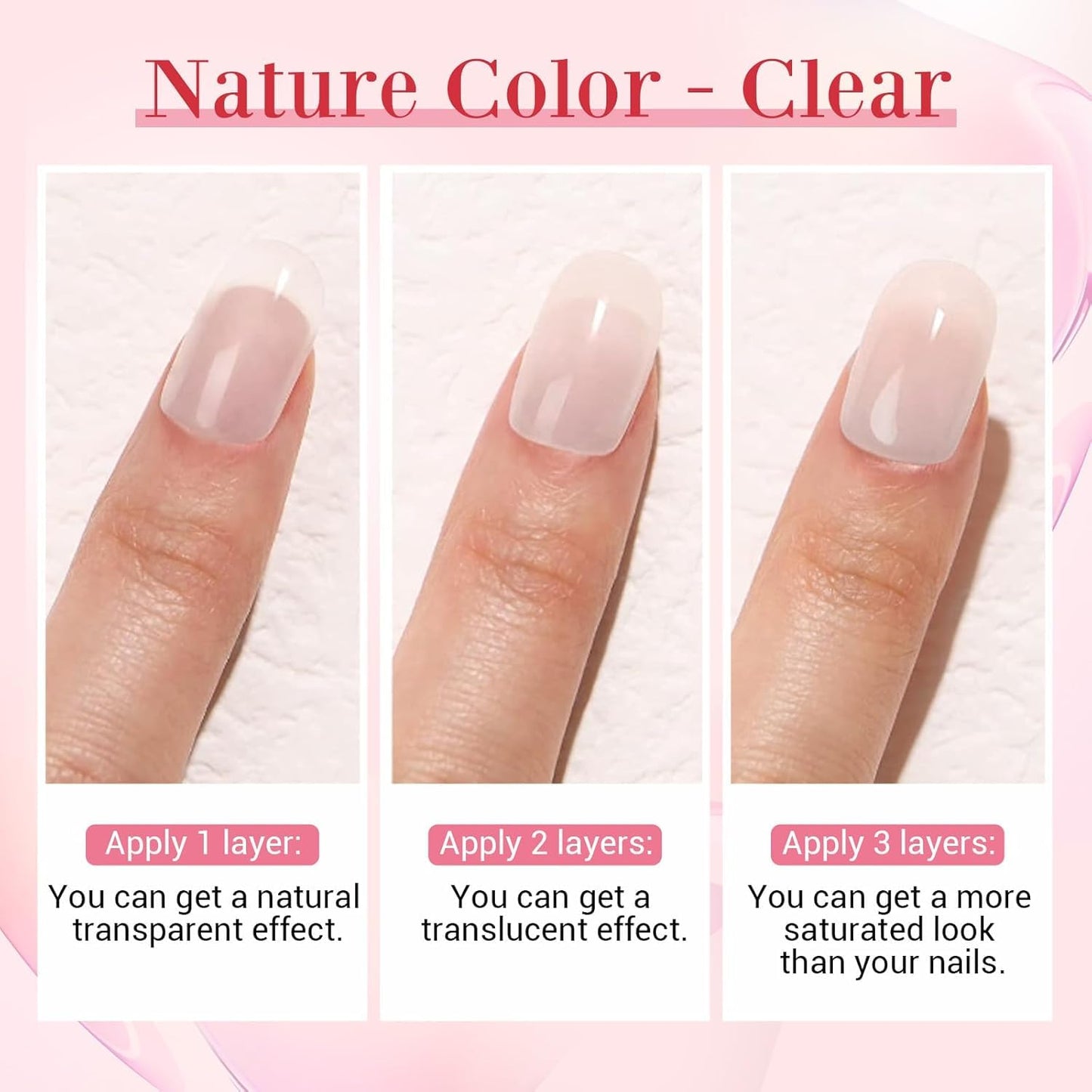 AzureBeauty Nail Repair Kit Transparent Crystal for Broken Cracked Split Weak Nails, Ideal Solution Emergency Easy Quick Fix Dip Powder 28 g 1 Oz Quick-Drying Repair Glue 10 ml Nail File Nail Buffer
