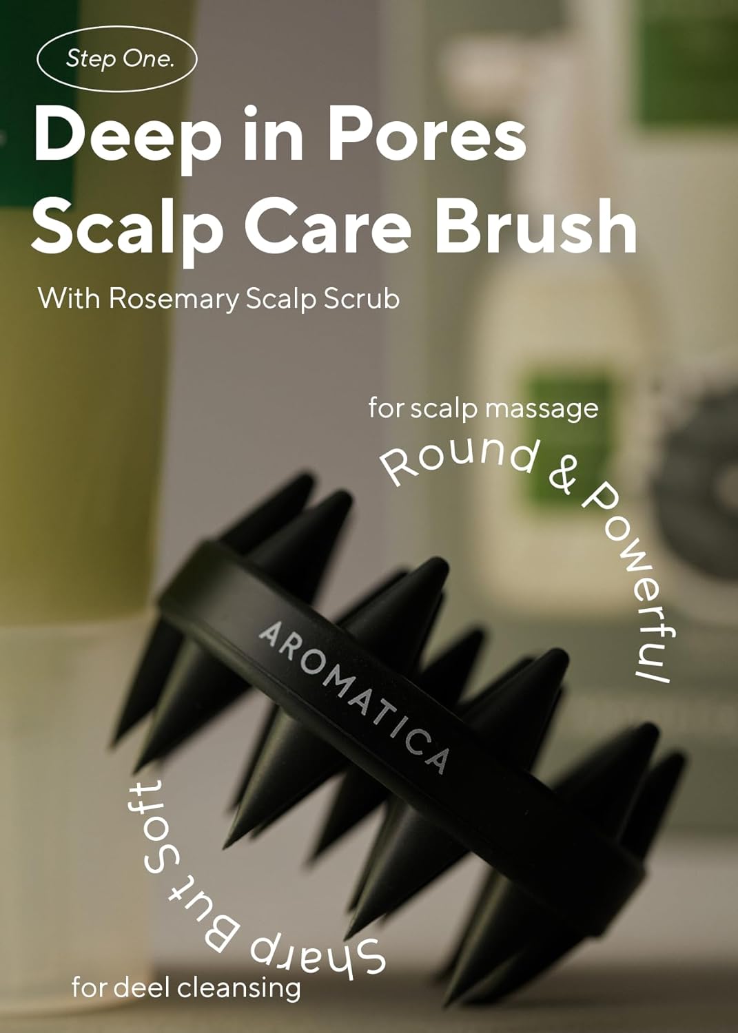AROMATICA Rosemary Scalp Care Gift Set - Hydrating Treatment with Scrub & Dual Brush | Sulfate-Free, Silicone-Free, Paraben-Free
