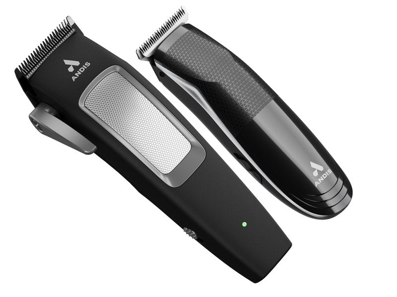 Andis 561506 inCRED Cordless Adjustable Hair Clipper & Close-Cutting T-Blade Trimmer Combo Set, 23-Piece Kit, Powerful Motor, Lithium-Ion Battery, Black