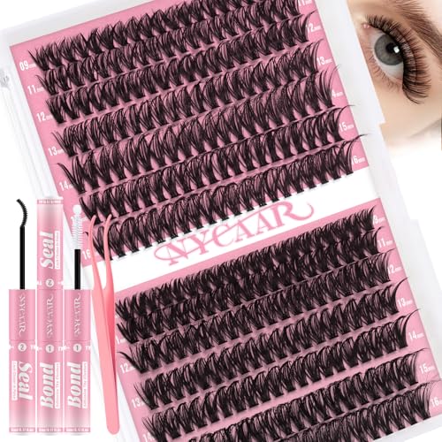 NYCAAR DIY Eyelash Extension Kit 280Pcs - Natural to Dramatic Lash Clusters