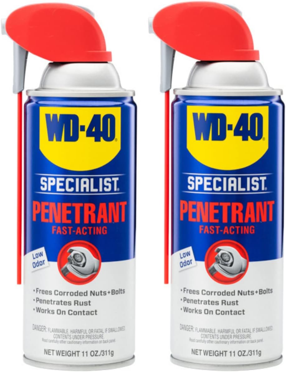 WD-40 Specialist Penetrant - Fast-Acting Formula for Metal, Rubber & Plastic | 11 Oz.