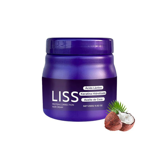 Liss Alisado Hair Cream - Formaldehyde-Free Smoothing Treatment | Natural Silkiness, 1 Piece
