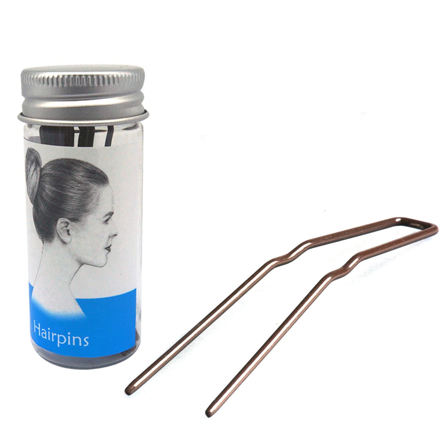 Bobby Pins for Hair Buns - 12 Pcs Hair Clips for Ballet & Salon Styling | Durable & Versatile