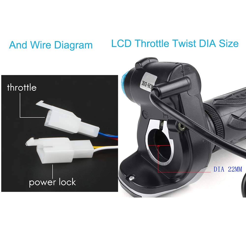 Electric Brushless DC Motor Complete Kit, 48V 2000W 4300RPM High Speed Motor, with 33A 15 Mosfet Controller, Power Display LCD Throttle, Electric Scooter Bicycle Motorcycle Mid Drive Motor, DIY Part