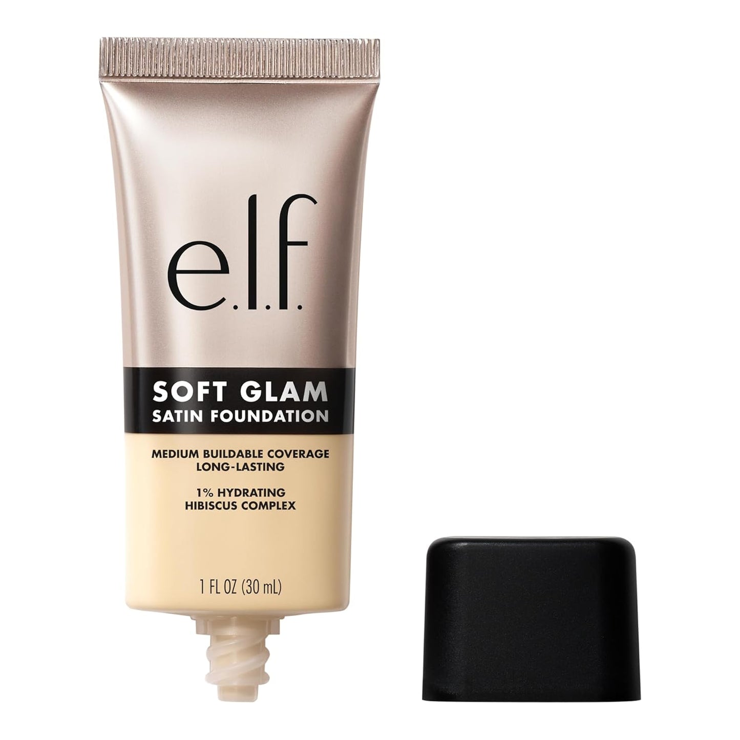 e.l.f. Soft Glam Foundation - Medium Coverage, Long-Lasting, Vegan | 21 Light Neutral, Satin Finish