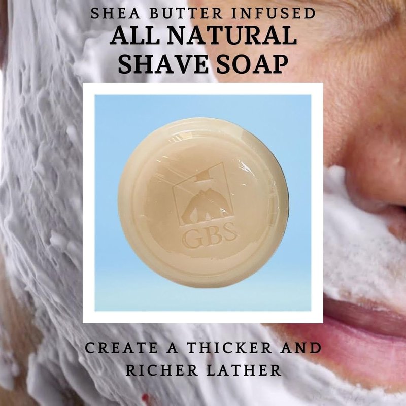 GENTS Men’s Shaving Soap Pack 97% All Natural Enriched With Shea Butter & Glycerin, Creates Rich Lather Form, 3 Oz Each Nourishes Skin Smooth Clean Shave Pack of 4 Different Scents