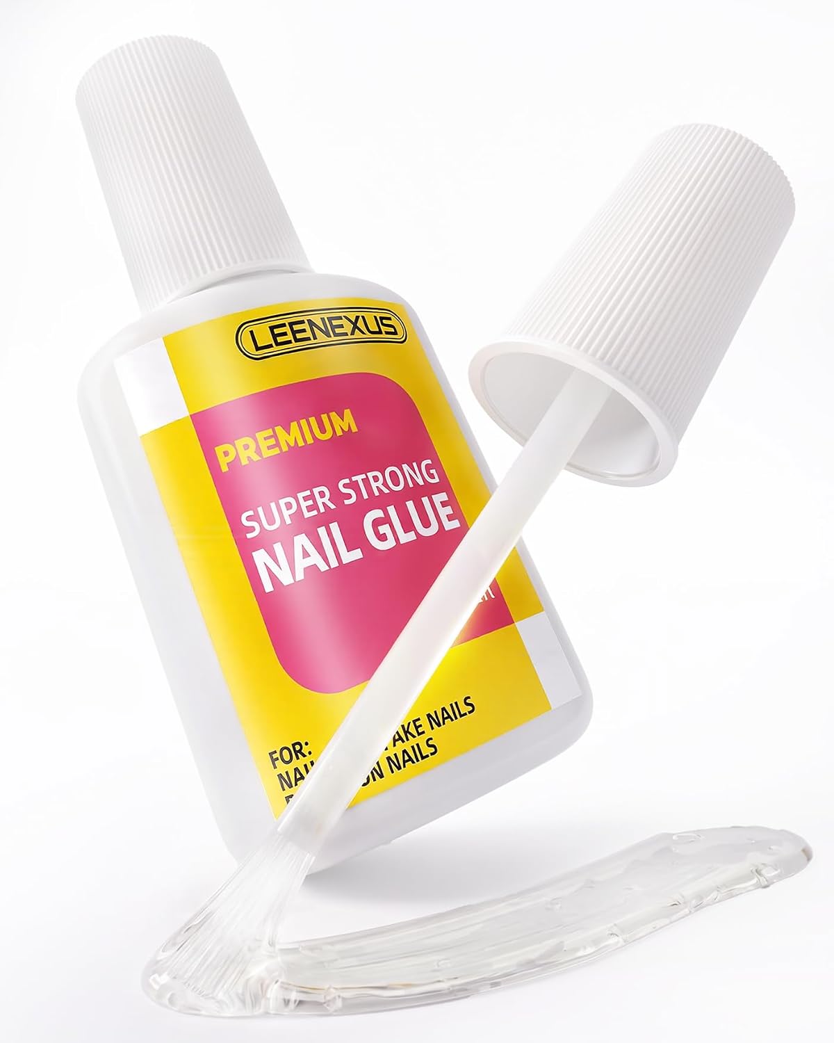 Nail Glue for Press-On & Acrylic Nails - Extra Strength Long-Lasting Hold | Quick Drying, 10ml