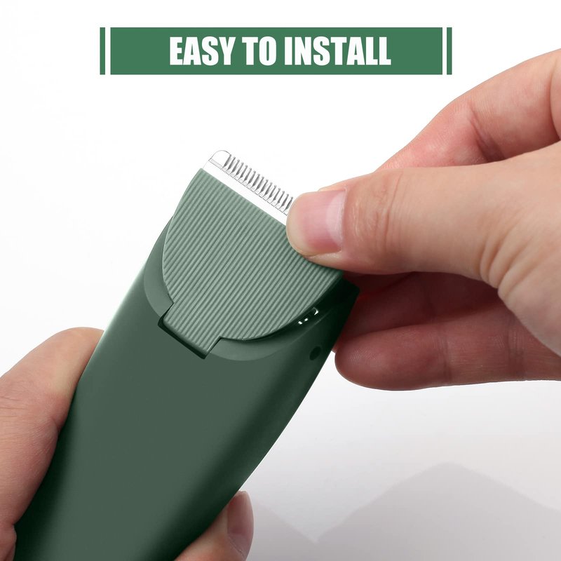 3 Pack Replacement Blades for Meridian Trimmer, Hygienic Ceramic Replacement Blades Compatible with Meridian The Trimmer (Onyx & Sage), Green