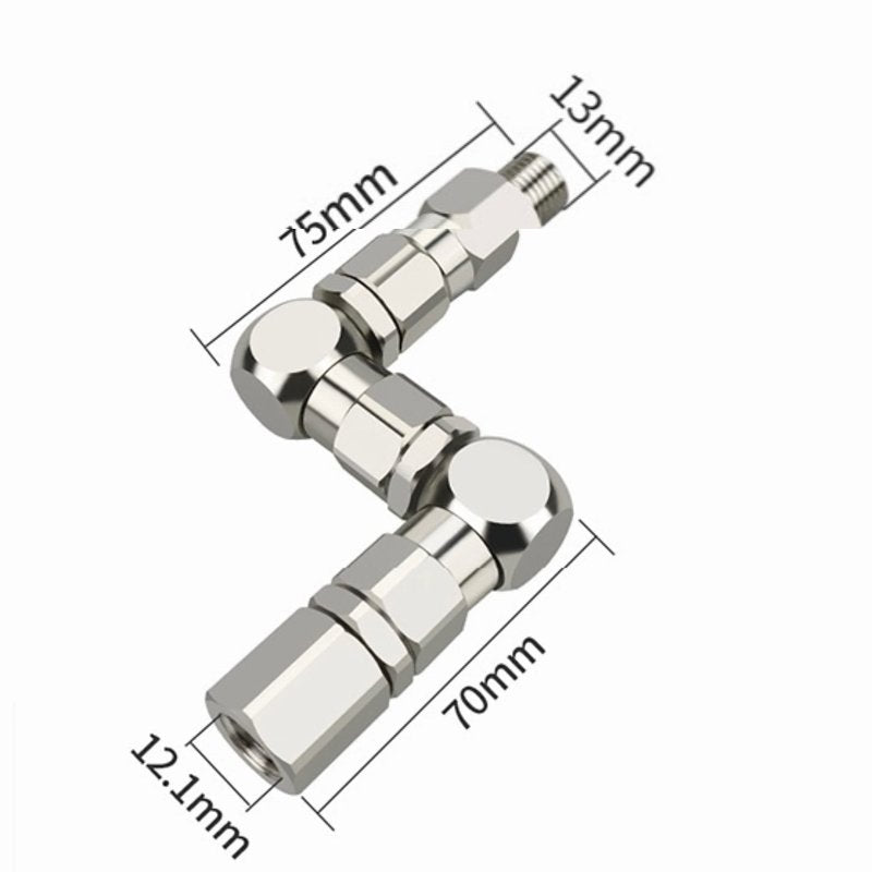 1/4" Z-Type Rotary Joint Paint Sprayer Pump Accessory - Z-Swivel 6500PSI Stainless Steel 360 Universal Rotation Connector