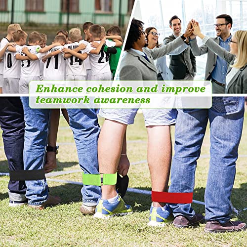 Hooqict 10-Pack Three-Legged Race Bands for Outdoor Fun