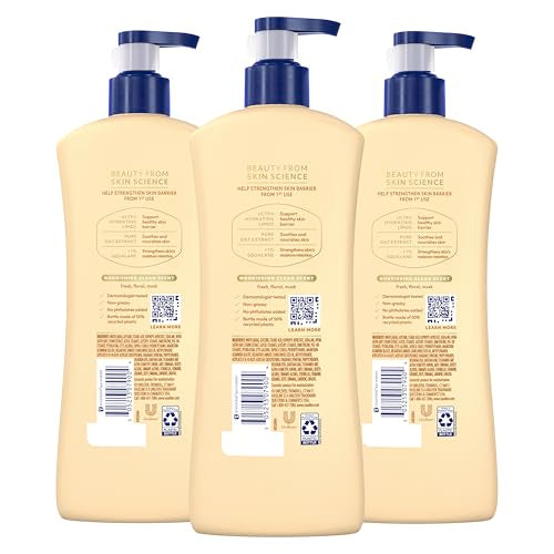 Vaseline Intensive Care Nourishing Moisture Body Lotion 3 Pk Made with Ultra-Hydrating Lipids + Pure Oat Extract for Dry Skin, for Nourished, Healthy-Looking Skin 20.3 oz
