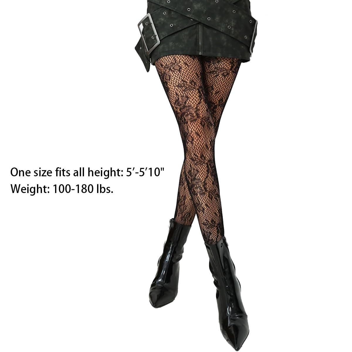 Floral Tights, Sexy High Waist Fishnet Tights Premium Women's Stretchy Fishnet Stockings for Women, Trendy and Comfortable