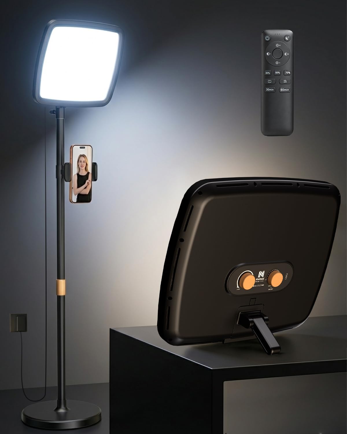 14-Inch Dimmable Ring Light with 75-Inch Stand | Soft Light for Streaming, Makeup, and Zoom