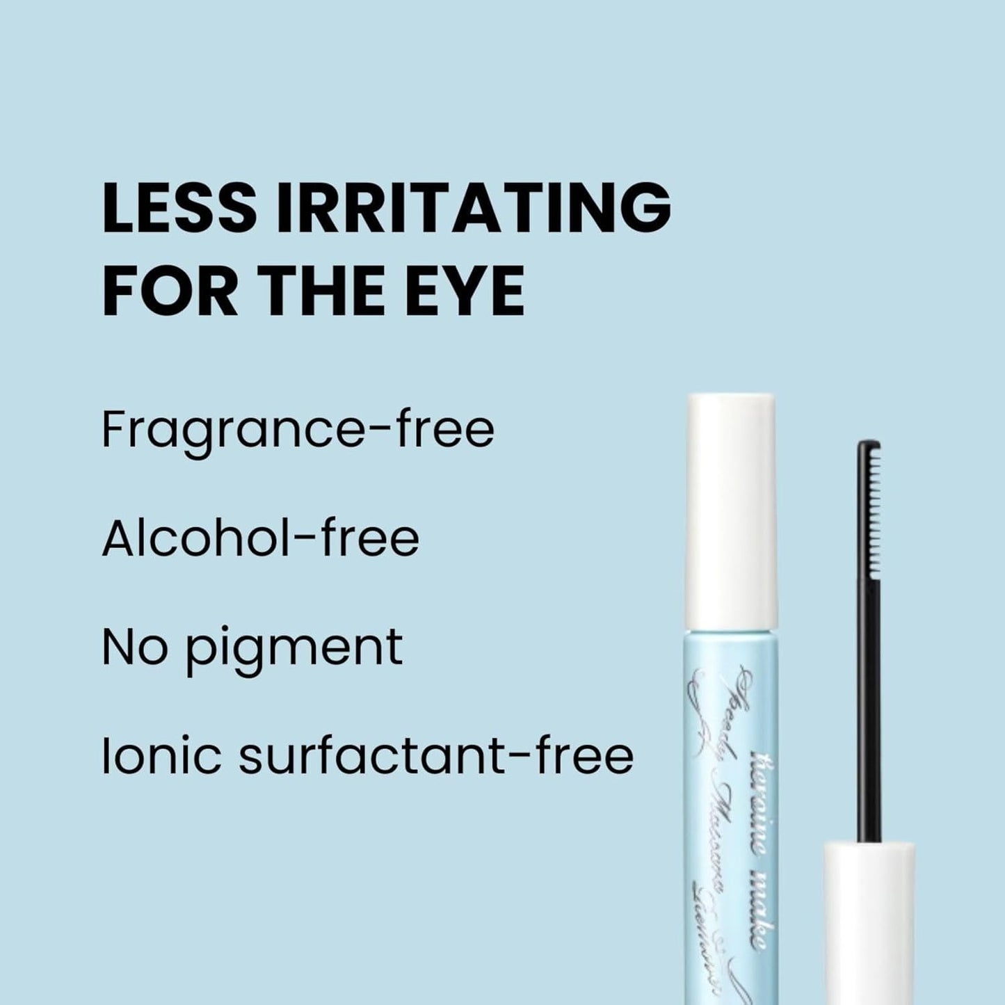 Heroine Make Long & Curl Mascara - Waterproof Black Formula with Volumizing & Curling Benefits | Includes Gentle Eye Makeup Remover