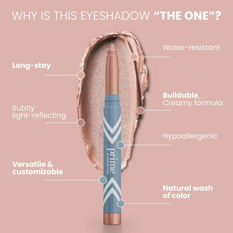 PrimeEyes Eye Brightener for Mature Women - Creamy Eye Shadow Sticks | Hypoallergenic, Long Wear, Water-Resistant (Stardust)