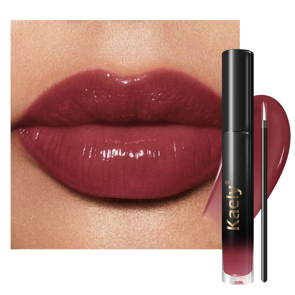 Kaely Longwear No-Budge Lipstick - Highly Pigmented Liquid Lip Color, Waterproof & Smudge-Proof | 24-Hour Wear, Vegan, 18 Nude