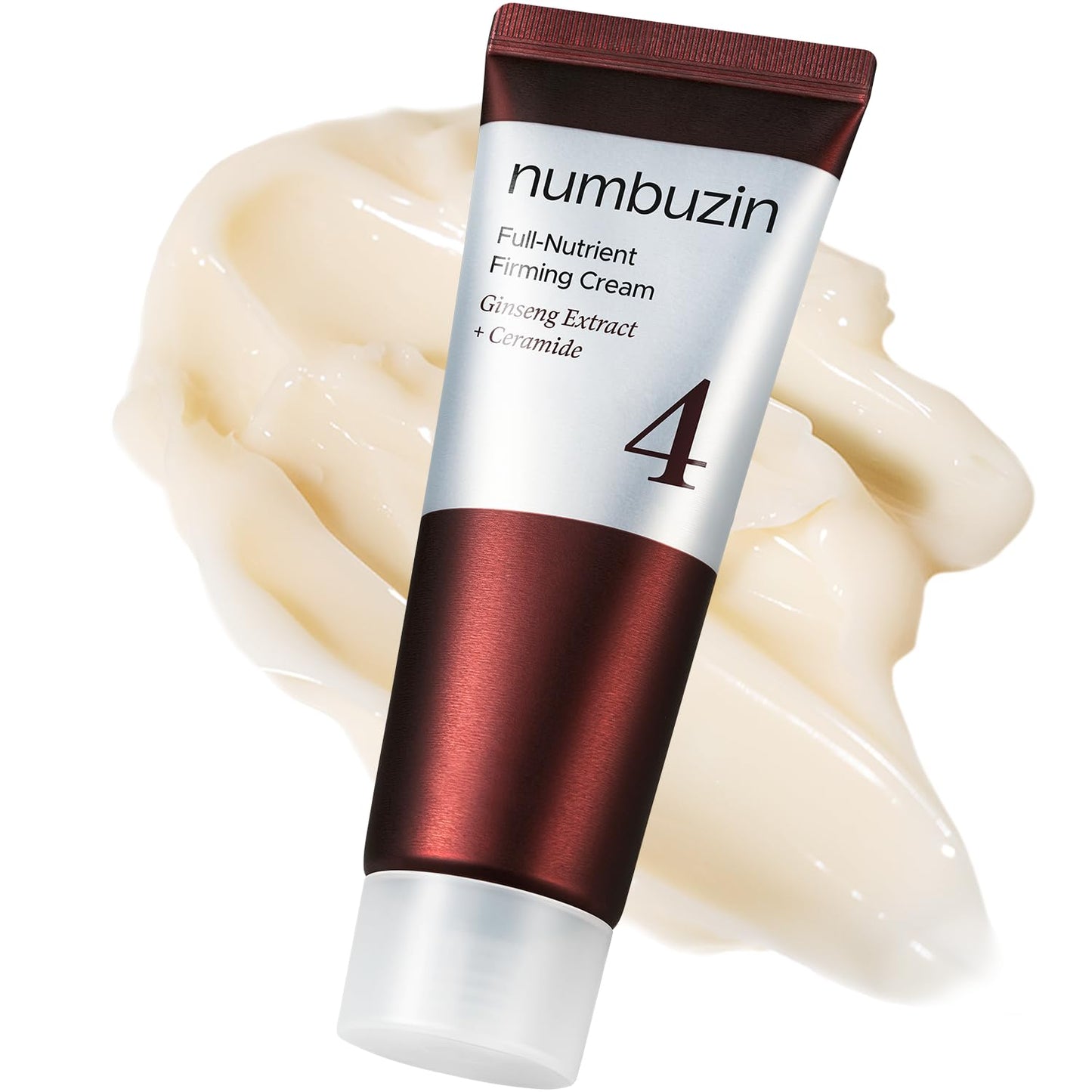 Numbuzin No.4 Cream - Full-Nutrient Firming Cream for Skin Elasticity & Anti-Aging | Red Ginseng & Niacinamide | 2.02 fl. oz.