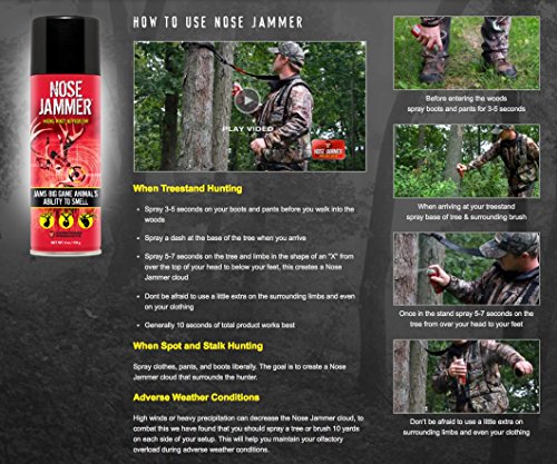 Nose Jammer Hunting Body Wash & Shampoo - Scent-Free, Moisturizing 12 oz