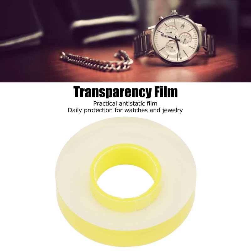 15mm Watch Strap Protective Film, Anti Static Transparent PVC Protective Film Tape for Watch, Thin Stretchable PVC Protective Film for Jewelry, Clear Screen Protective